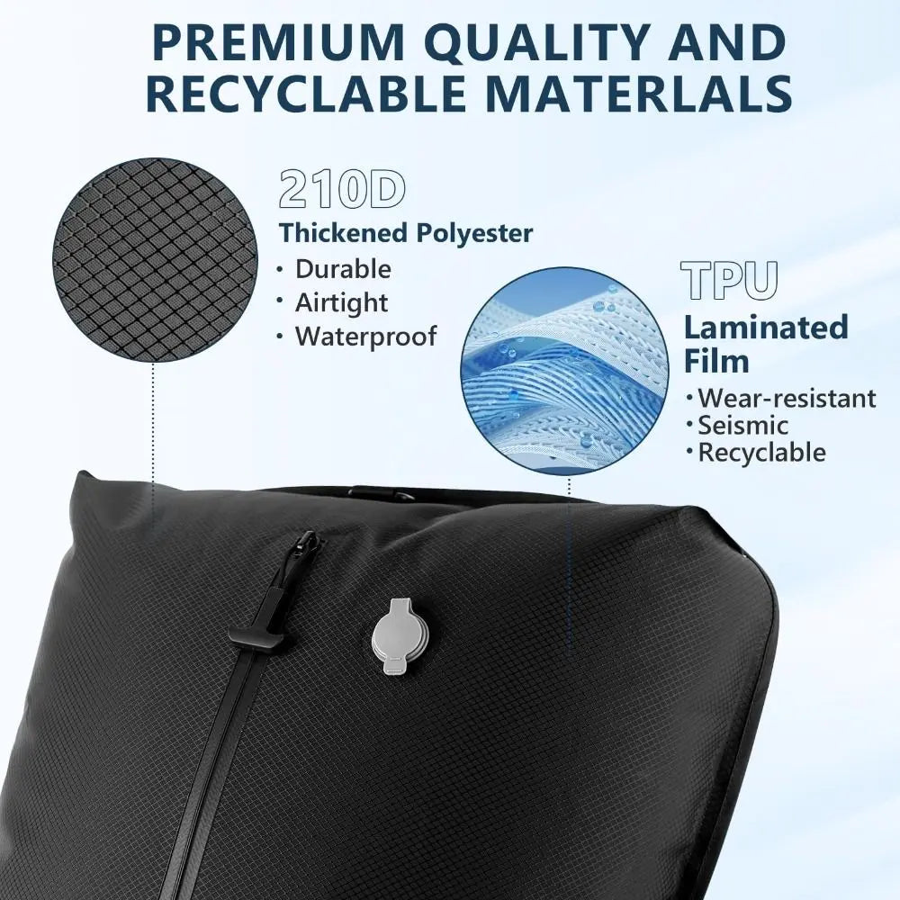 New Reusable Vacuum Bags for Travel Dustproof Space Saver Vacuum Compression Bag Waterproof Luggage Vacuum Storage Bag Backpack