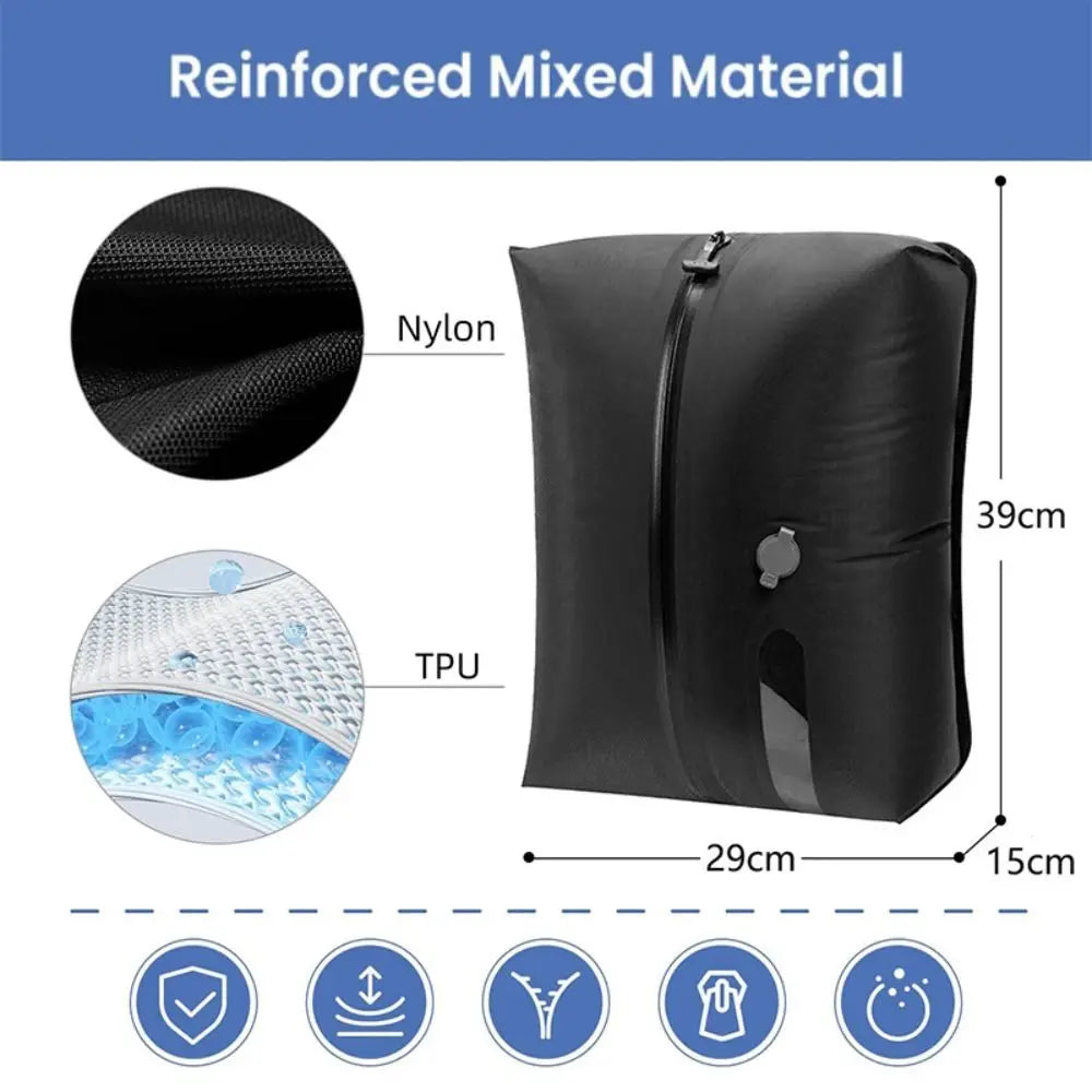 New Reusable Vacuum Bags for Travel Dustproof Space Saver Vacuum Compression Bag Waterproof Luggage Vacuum Storage Bag Backpack