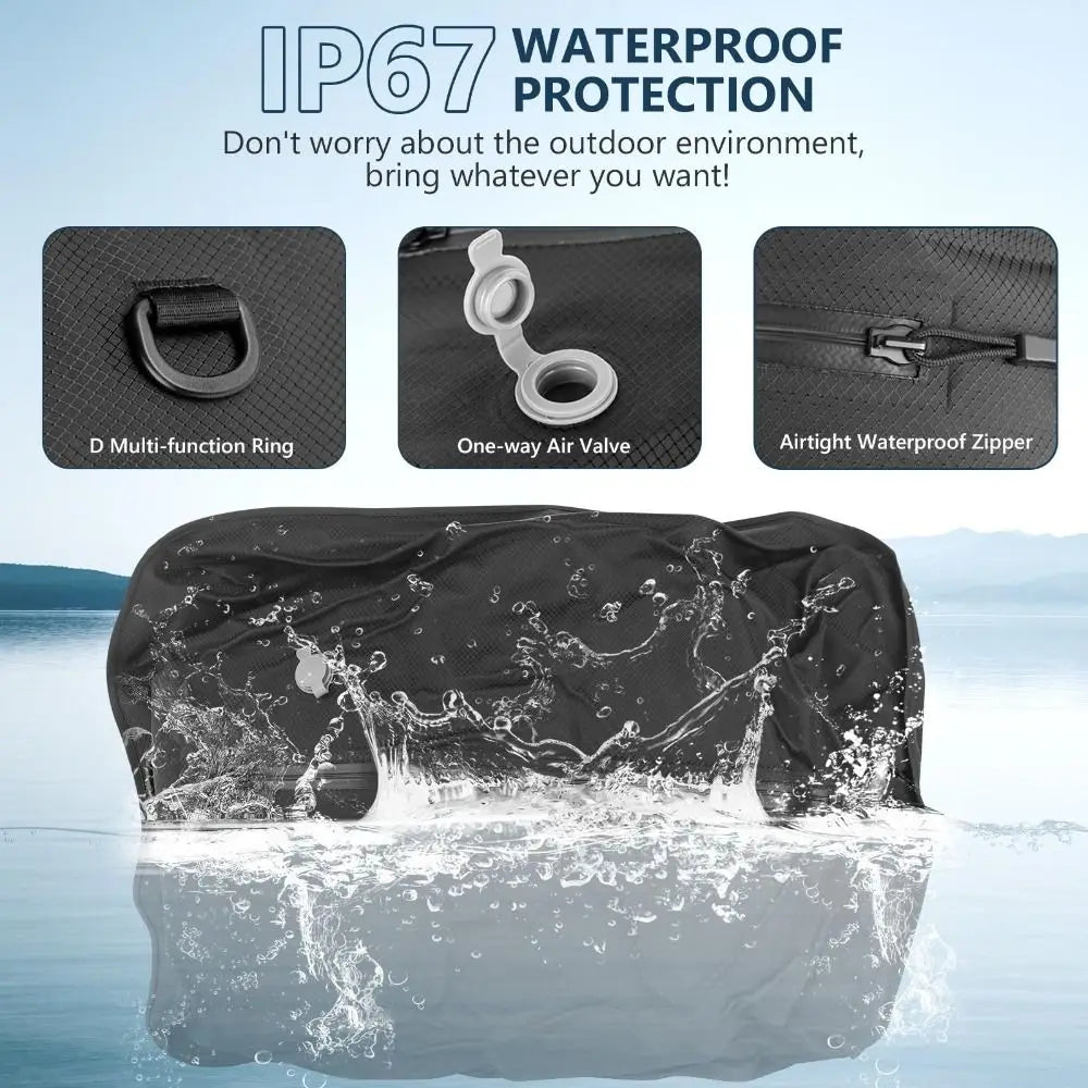 New Reusable Vacuum Bags for Travel Dustproof Space Saver Vacuum Compression Bag Waterproof Luggage Vacuum Storage Bag Backpack